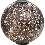 Dehner Solarkugel Luanda, Ø 40 cm, Metall, silber/kupfer