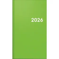 Brunnen Wochen-Sichtkalender 756 8,7x15,3cm 1 Woche/2 Seiten Balcron hellgrün 2026