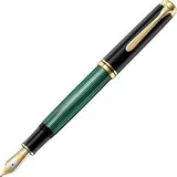 Pelikan Souverän M1000 Kolbenfüller schwarz/grün/gold M (mittel)
