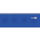 rido/idé Querterminbuch Modell semana (2025), 1 Seite = 1 Woche, 297 × 105 mm, 64 Seiten, Karton-Einband, blau