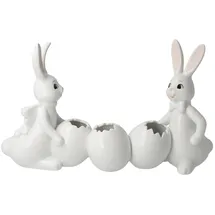 GOEBEL Hasenfigur mit Vase Snow White Porzellan 16 cm