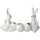 GOEBEL Hasenfigur mit Vase Snow White Porzellan 16 cm