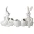 GOEBEL Hasenfigur mit Vase Snow White Porzellan 16 cm