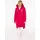 Zwillingsherz Jerseymantel ZWILLINGSHERZ "Küste Meer Moin", Damen, Gr. L/XL, pink (fuchsia), angeraute Sweatware, Obermaterial: 50% Baumwolle, 50% Polyester, Mäntel, mit großem Motiv am Rücken