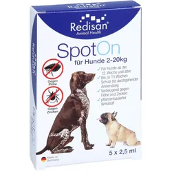 Redisan Spot On für Hunde - gegen Zecken und Flöhe