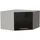 Feldmann-Wohnen Eckhängeschrank 60 x 36 x 60 cm Schwarz Hochglanz