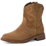 TAMARIS Damen Stiefelette Leder bequem; CAMEL, EU