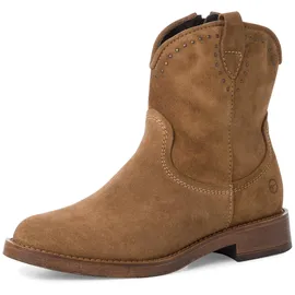 TAMARIS Damen Stiefelette Leder bequem; CAMEL, EU