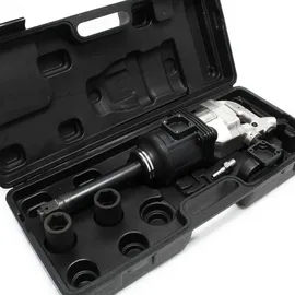 Wiltec Druckluft Schlagschrauber 25,4mm (1 Zoll) mit Stecknüssen - montierbaren Griff