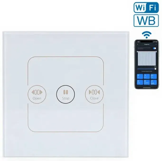 Aigostar WB/Smart Wandschalter/Vorhangschalter/Unterputz/PC/Weiß/ES