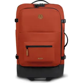Cabaia Soft Suitcase Essentials Trolley M 2-Rollen 67 cm / 75 l braun/orange