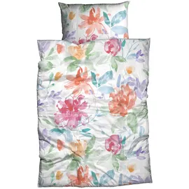 Traumschlaf Florina Blumen Multicolor 135 x 200 cm + 80 x 80 cm