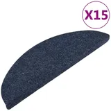 vidaXL Stufenmatten Selbstklebend 15 Stk. 56x17x3 cm Blau