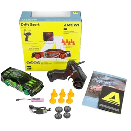AMEWI Auto Drift Sport Muscle Car 4WD 1:24 RTR grün (21132)