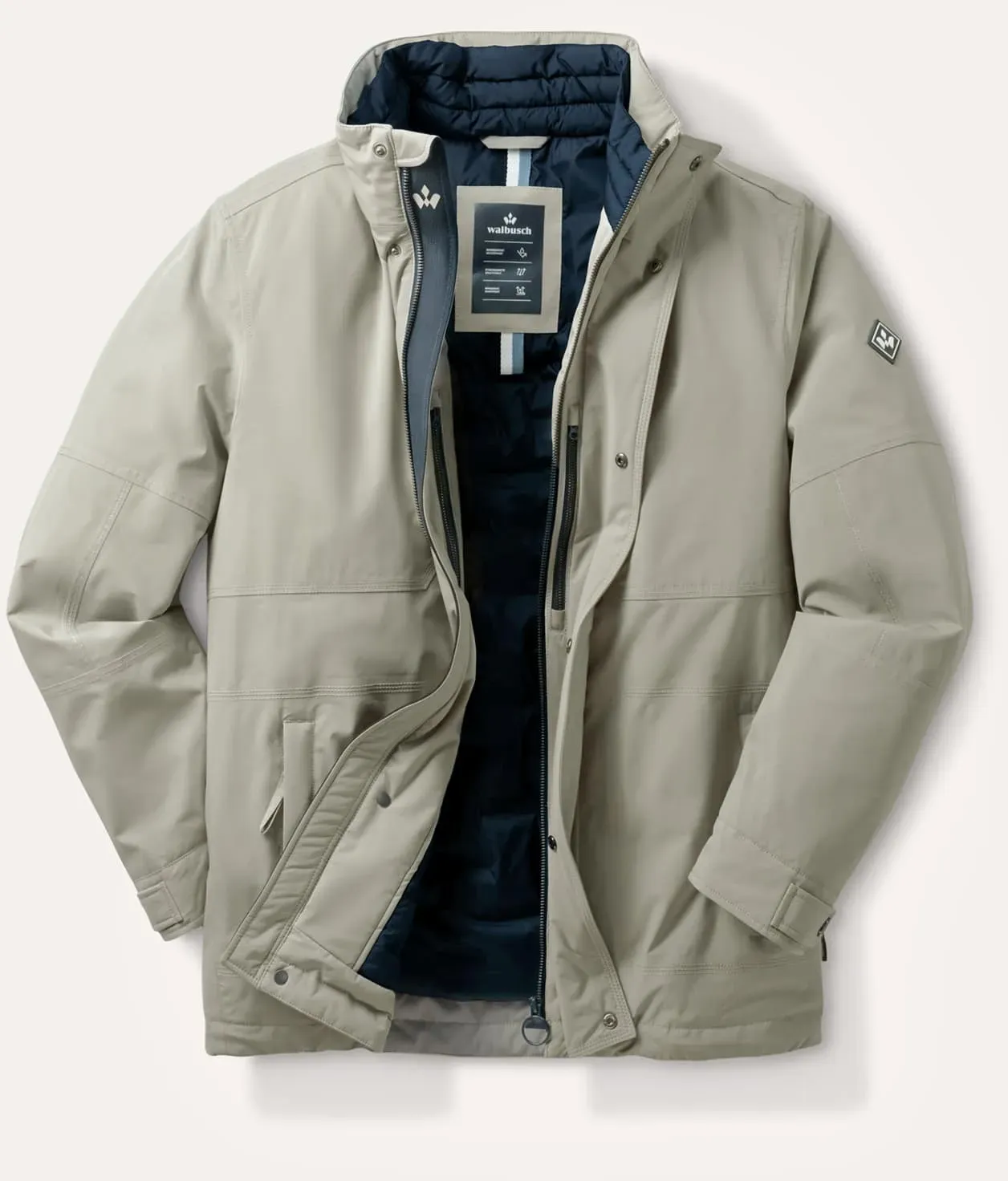 Walbusch Herren Aquastop Wetterjacke Beige