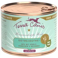 Terra Canis Getreidefrei 200g Dose Hundenassfutter 12 x 200 Gramm Ente mit Kürbis, Erdbeeren & Holunder