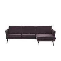 himolla Ecksofa Leder  1928 , lila/violett , Maße (cm): B: 280 H: 83 T: 175.0