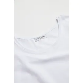 Ysabel Mora Kurzarmshirt YSABEL MORA, Damen, Gr. S, weiß, Single Jersey, Obermaterial: 95% Baumwolle, 5% Elasthan, figurbetont hüftbedeckend, Rundhals, Shirts, mit Rundhals, elastisch, Baumwollmix, weich, Basic