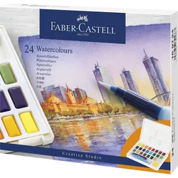 FABER-CASTELL Aquarellfarben farbsortiert