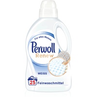 Perwoll Renew Weiß (25 Waschladungen), Waschmittel für weiße Wäsche, Feinwaschmittel stärkt die Fasern und verbessert die Farbintensität