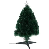 homestyling Dekorativer Weihnachtsbaum mit Lichtfasern 60 cm