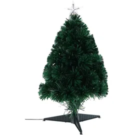 homestyling Dekorativer Weihnachtsbaum mit Lichtfasern 60 cm