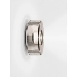serien lighting Curling S Wandleuchte warmweiß (3000 K) | Glasschirm neusilber
