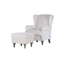 Sofa.de Ohrensessel Cozy Polyester 83 x 102 x 87 cm Weiß