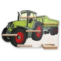 Kreative Feder Kinderregal MUSIKBOX-REGAL Traktor, für TONIE-BOX und TONIES inkl. 40 Metallplättchen bunt
