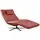 KAWOLA Relaxliege LETICIA Leder 0 x 0 x 0 cm rot mit Nackenkissen