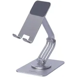 PEARL Tablet Ständer: Verstellbarer Tablet- und Smartphone-Arm, 3 Achsen (Halterung für Küche, Ständer für Homeoffice, Telefon)