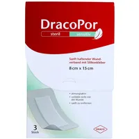 dr. ausbüttel gmbh & co. kg Dracopor sensitiv 8x15 cm steril M.silikonkleber
