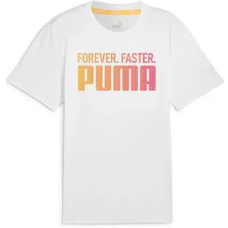 PUMA Herren T-Shirt RUN FAVORTIES FOREVER FASTER, PUMA White, S