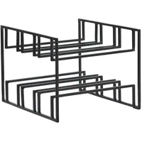 KADIMA DESIGN Weinregal 29 x 21 x 25 cm Schwarz