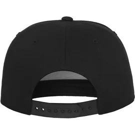 Flexfit Classic 5 Panel Snapback Cap schwarz Einheitsgröße