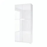 Vladon Logan Aktenschrank 82 x 37 x 185 cm weiß