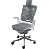 MCW Bürostuhl Adelaide 2b, Schreibtischstuhl Drehstuhl, Hartschale, ergonomisch ~ grau