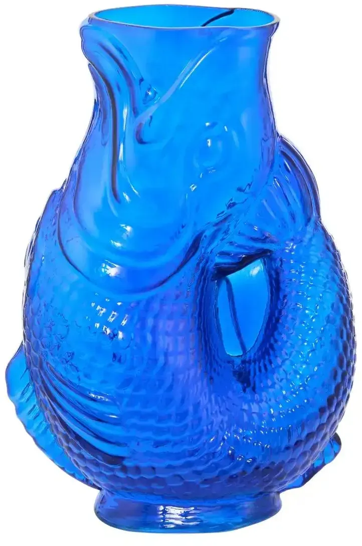 HOME STORY Vase   , blau , Glas , Maße (cm): B: 20,5 H: 30 T: 13.0