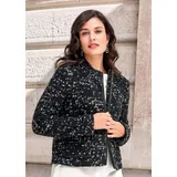 ALBA MODA Kurzblazer Kurzjacke Grün/Schwarz 48