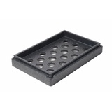 Thermo Future Box Kühlaufsatz GN 1/1 Premium, Aufsatz für Kühlbox Thermobox,Höhe 8,5 cm,Ausatz aus EPP (expandiertes Polypropylen) Schwarz