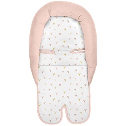 Kikkaboo Kindersitz-Einlage Sitzauflage Kindersitzschutz Memory-Schaum Baumwolle pink