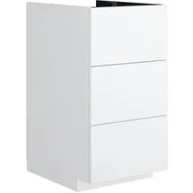 Neoro Waschbeckenunterschrank n50 3 Auszüge 40 x 76 cm
