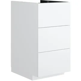 Neoro Waschbeckenunterschrank n50 3 Auszüge 40 x 76 cm