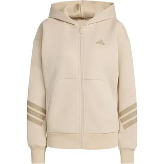 adidas Future Icons Three Stripes Full Zip Hoodie, Crystal Linen, S