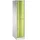 C+P Spind doppelstöckig XL Resisto, H1950xB396xT640mm, Front Lichtgrau, Korpus Lichtgrau (8270-173)