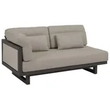 Apple Bee Santorini Loungesofa gepolstert rechts 160cm Alu taupe