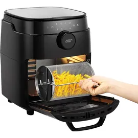 TESLA Electronics TESLA AirCook & Grill - Smarte multif. digit. Heißluftfritteuse, 12 l, 1800W/230V - schwarz