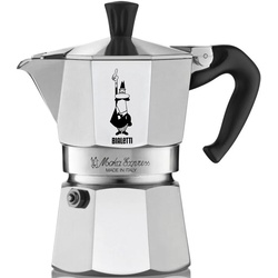 BIALETTI Espressokocher Moka Express, 0,09l Kaffeekanne, Aluminium schwarz 0,09 l