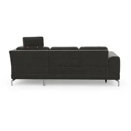 sit&more Ecksofa SIT & MORE "Bendigo L-Form", grau (anthrazit), B:258cm H:87cm T:226cm, Sofas, Ecksofa, inklusive Sitztiefenverstellung, Bodenfreiheit 15 cm, in 2 Fußfarben