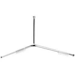 Avenarius Duschvorhangstangensystem, 120 x 120 cm 9004802010, Accessoires, chrom